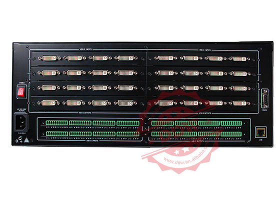 घुमावदार मल्टी 4k वीडियो वॉल प्रोसेसर बड़ी स्क्रीन इमेज फ्रीज RS232 / IP कंट्रोल