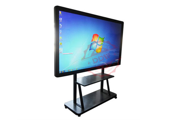 10 डॉट्स टच वॉल इंटरएक्टिव डिजिटल साइनेज टोटेम में एंबेडेड, विज्ञापन कियोस्क शॉकप्रूफ प्रदर्शित करते हैं