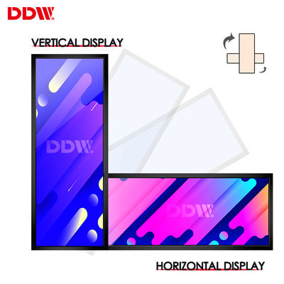 19 24 28 37 43 इंच की दुकान की दीवार माउंट संकीर्ण शेल्फ विज्ञापन स्क्रीन स्ट्रेच बार एलसीडी डिस्प्ले