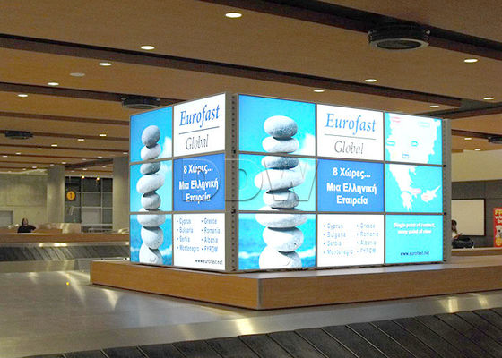 डिजिटल साइनेज वीडियो वॉल स्क्रीन 16.7M रंग, बड़ी स्क्रीन एलसीडी टीवी दीवार DDW-LW550DUN-THB5