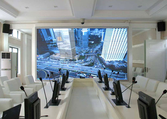 500nits उज्ज्वल साइन एलजी वीडियो दीवार 4x4 बहु प्रदर्शन इनडोर एलईडी वीडियो दीवार समाधान 3.5 मिमी