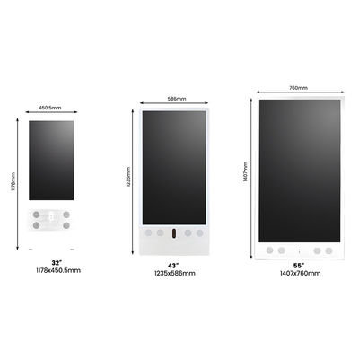 43 इंच आउटडोर डिजिटल साइनेज प्रभावी विज्ञापन समाधान के लिए पोर्टेबल और बैटरी संचालित