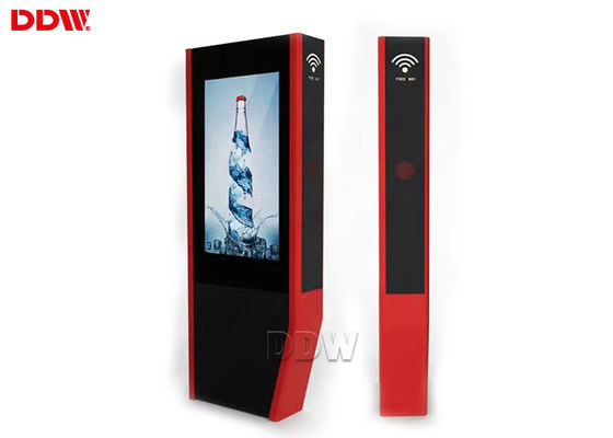 55 &#39;&#39; फ्रीस्टैंडिंग डिजिटल साइनेज, आउटडोर डिजिटल डिस्प्ले साइन्स रिजॉल्यूशन 1920x1080