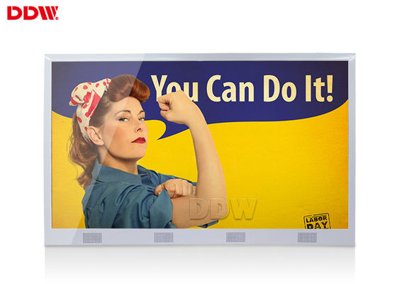 60 इंच एलसीडी इंडोर वॉल डिजिटल साइनेज उन्नत आईआर टच प्रौद्योगिकी घुड़सवार