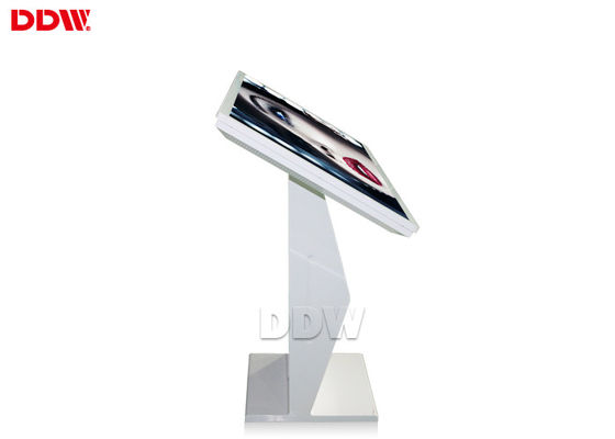 स्वयं सेवा टर्मिनल टच स्क्रीन कियोस्क डिजिटल साइनेज जनता की जांच के लिए 1920x1080 DDW-AD6501TK