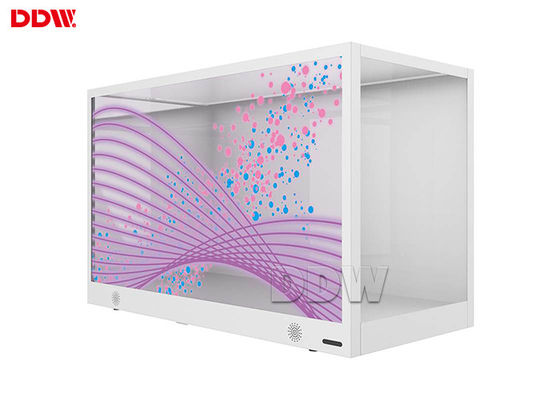 खुदरा स्टोर के लिए उच्च गुणवत्ता वाले 32 इंच पारदर्शी डिजिटल साइनेज पारदर्शी एलसीडी मॉनिटर