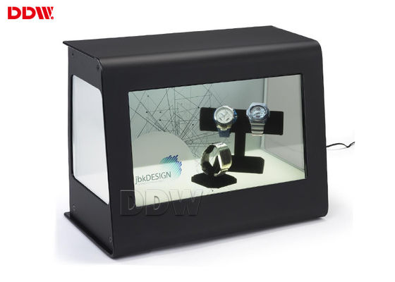 कॉस्मेटिक्स स्टोर 43 इंच पारदर्शी एलसीडी डिस्प्ले कियोस्क 6 पॉइंट आईआर टच के साथ