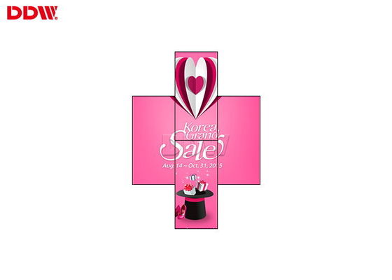 3.5 मिमी बेजल 55 "1080 पी 500 अनियमित अनियमित एलसीडी वीडियो दीवार