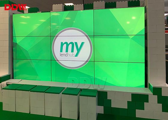 सम्मेलन और बैठक के कमरे के लिए उच्च चमक DDW एलसीडी वीडियो दीवार