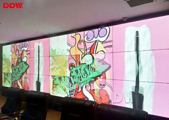 क्षैतिज सीमलेस वीडियो वॉल डिस्प्ले / मल्टी एलसीडी वॉल डिस्प्ले स्क्रीन