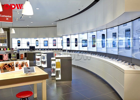 निर्बाध घुमावदार वीडियो दीवार 55 इंच 3.5 मिमी चौड़ाई 1.07 जीबी रंग उच्च कंट्रास्ट