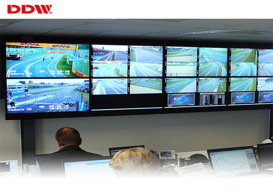 सर्कल 55 घुमावदार वीडियो दीवार 500 निट्स ब्राइटनेस एलईडी बैकलाइट RS232 इनपुट आउटपुट