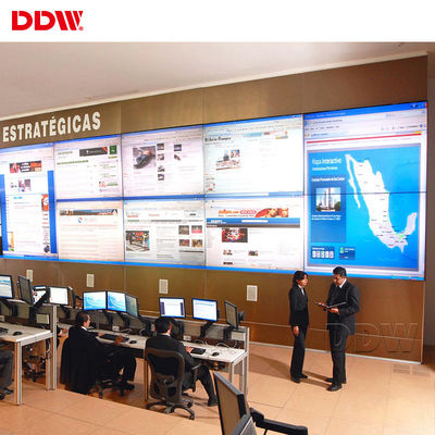 46 इंच सिक्योरिटी वीडियो वॉल एचडी एलसीडी 1920x1080 आरजे 45 लूप डेज़ी चेन अल्ट्रा नैरो बेजल