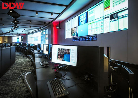 55 इंच वीडियो सुरक्षा प्रणाली / मूल मल्टी डिस्प्ले वीडियो वॉल 500 एनआईटी