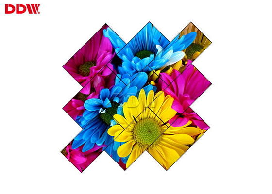 वितरण बॉक्स के साथ अल्ट्रा हाई डेफिनिशन अनियमित वीडियो वॉल कनेक्टेड