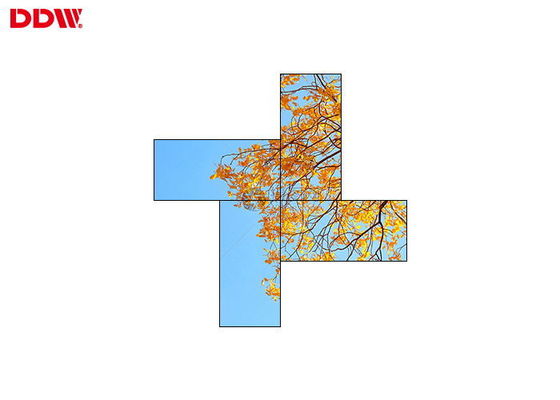 इंडोर आउटडोर आर्ट वीडियो वॉल / सीमलेस वीडियो वॉल 350-700 निट्स प्रदर्शित करता है
