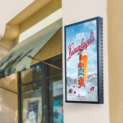 43 इंच आउटडोर सभी एल्यूमीनियम दीवार पर चढ़कर उच्च चमक डिजिटल साइनेज