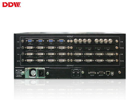 मल्टीमीडिया डिस्प्ले 3x3 वीडियो वॉल प्रोसेसर 3.2Gbps डेटा रेट सपोर्ट HDMI / DVI / VGA DDW-VPH1413