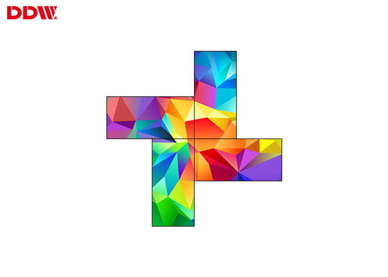 उच्च संकल्प अनियमित वीडियो दीवार / 4 स्क्रीन कलात्मक वीडियो दीवार